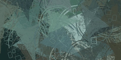 Vintage old fashion painting. 2d illustration.