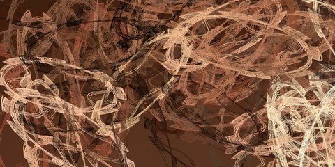 Vintage old fashion painting. 2d illustration.