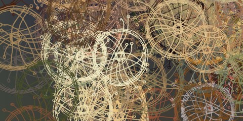 Handmade surreal abstract pattern. Modern artistic canvas. 2d illustration.