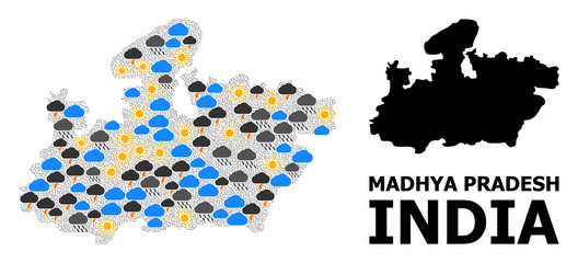 Climate Pattern Map of Madhya Pradesh State