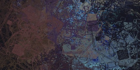 Handmade surreal abstract pattern. Modern artistic canvas. 2d illustration.