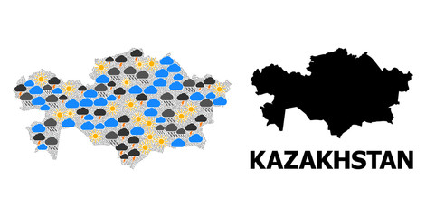 Climate Pattern Map of Kazakhstan