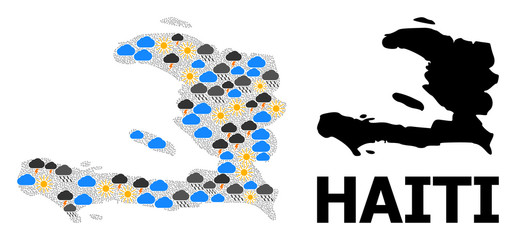 Climate Collage Map of Haiti