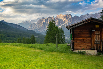 Dolomites in Evening Sun 1