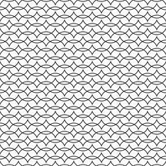 Seamless Art Deco intersecting circle pattern background