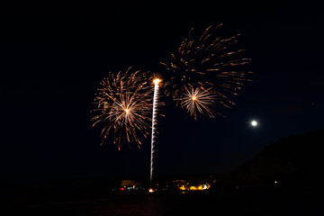 Feu d'artifice de Saint Valery en Caux