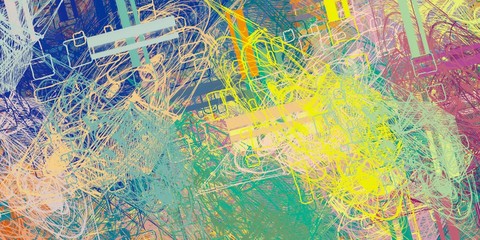 Canvas painting. Colorful background texture. 2d illustration.