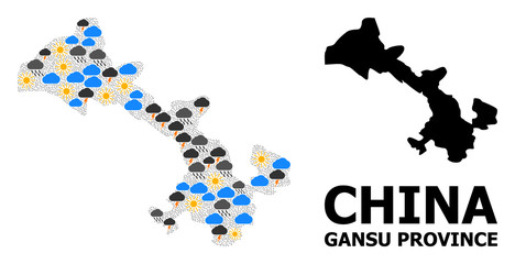 Weather Pattern Map of Gansu Province