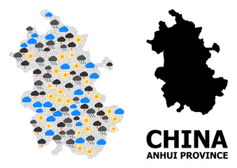 Climate Pattern Map of Anhui Province