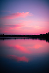 Sunset over Reservoir