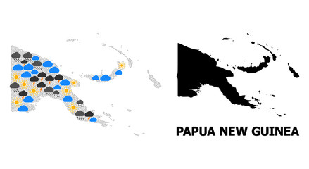 Weather Mosaic Map of Papua New Guinea