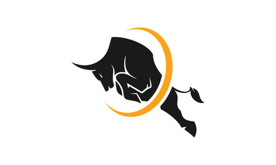 Bull and the ring icon