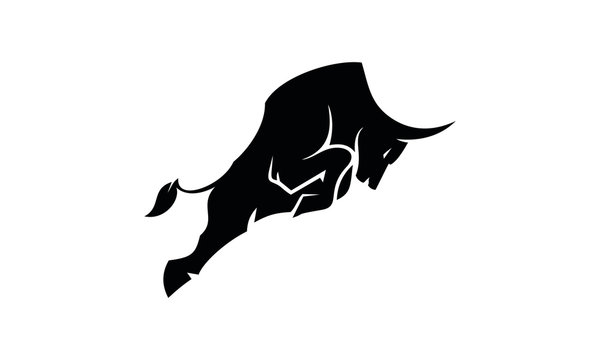 Bull icon vector