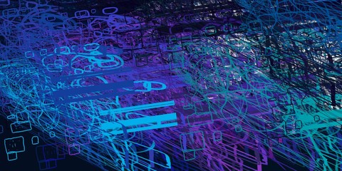 Crazy sketch random pattern. Creative chaos and variety. Modern art drawing painting. 2d illustration. Digital texture wallpaper. Artistic sketch draw backdrop material. 