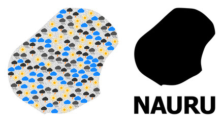 Climate Mosaic Map of Nauru