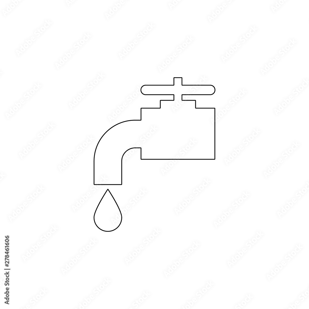 Poster crane with water crane with water icon. element of energy for mobile concept and web apps icon. outl