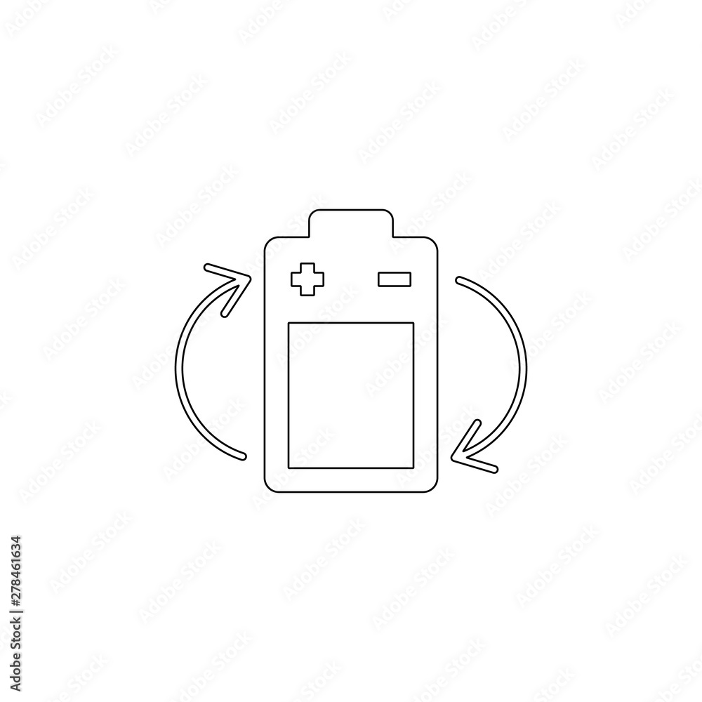 Poster battery battery icon. element of energy for mobile concept and web apps icon. outline, thin line ico