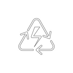 Processing of energy processing of energy icon. Element of energy for mobile concept and web apps icon. Outline, thin line icon for website design and development, app development