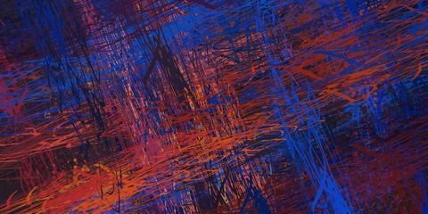 Crazy sketch random pattern. Creative chaos and variety. Modern art drawing painting. 2d illustration. Digital texture wallpaper. Artistic sketch draw backdrop material.