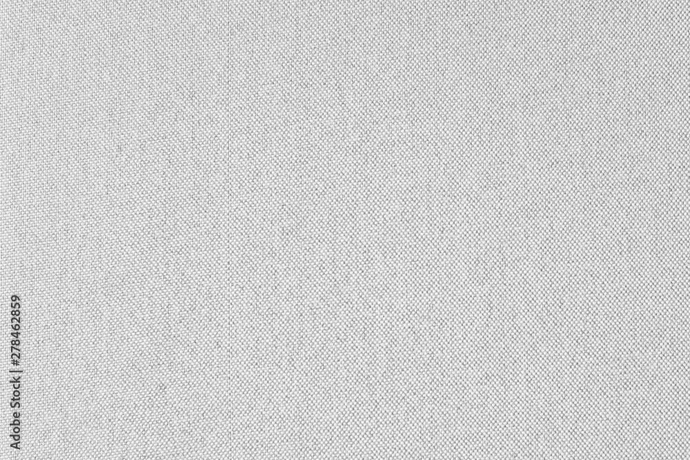 Fototapete Whit gray fabric canvas texture background for design blackdrop or overlay background