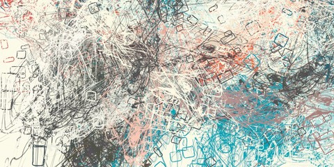 Crazy sketch random pattern. Chaos and variety. Modern art drawing painting. 2d illustration. Digital texture wallpaper. Artistic sketch draw backdrop material. 