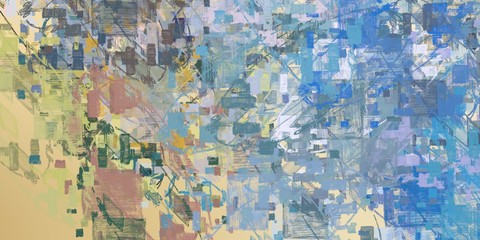 Crazy sketch random pattern. Chaos and variety. Modern art drawing painting. 2d illustration. Digital texture wallpaper. Artistic sketch draw backdrop material. 