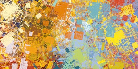 Crazy sketch random pattern. Chaos and variety. Modern art drawing painting. 2d illustration. Digital texture wallpaper. Artistic sketch draw backdrop material. 