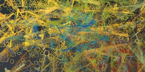 Crazy sketch random pattern. Chaos and variety. Modern art drawing painting. 2d illustration. Digital texture wallpaper. Artistic sketch draw backdrop material. 