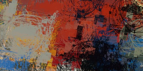 Crazy sketch random pattern. Chaos and variety. Modern art drawing painting. 2d illustration. Digital texture wallpaper. Artistic sketch draw backdrop material. 