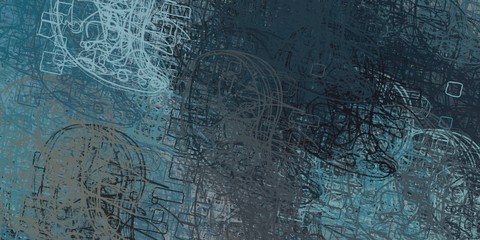 Crazy sketch random pattern. Chaos and variety. Modern art drawing painting. 2d illustration. Digital texture wallpaper. Artistic sketch draw backdrop material. 