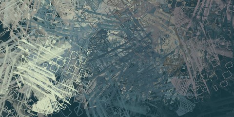 Crazy sketch random pattern. Chaos and variety. Modern art drawing painting. 2d illustration. Digital texture wallpaper. Artistic sketch draw backdrop material. 