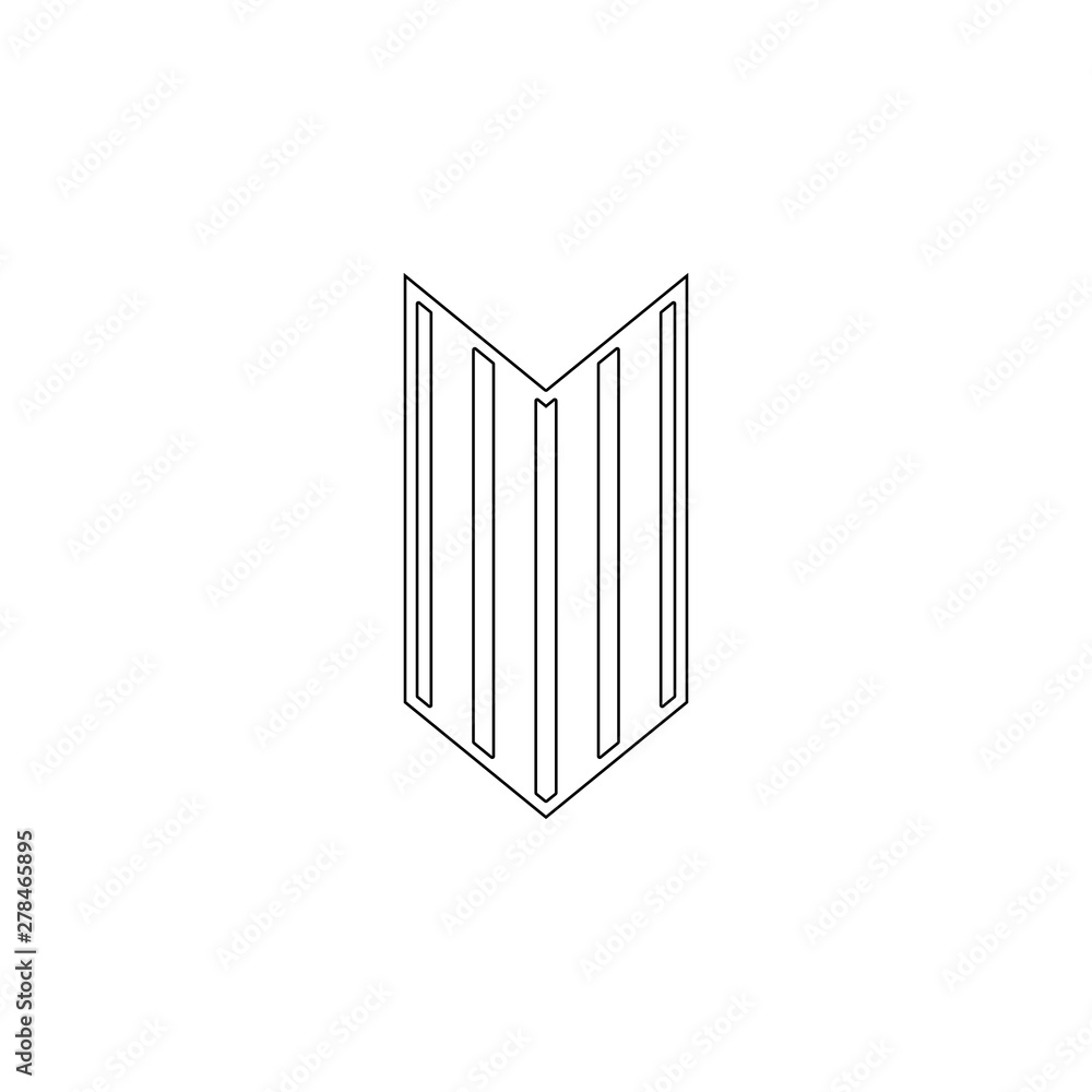 Aufkleber rank in epaulettes icon. element of army for mobile concept and web apps icon. outline, thin line ic