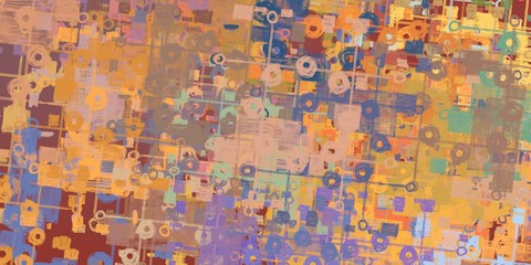 Obraz premium Crazy sketch random pattern. Chaos and variety. Modern art drawing painting. 2d illustration. Digital texture wallpaper. Artistic sketch draw backdrop material. 