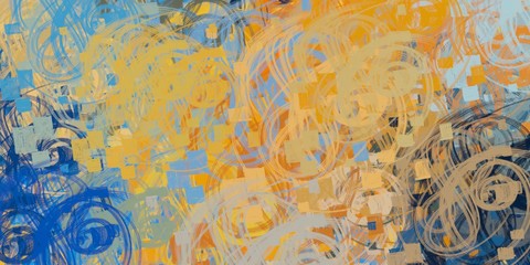 Crazy sketch random pattern. Chaos and variety. Modern art drawing painting. 2d illustration. Digital texture wallpaper. Artistic sketch draw backdrop material.