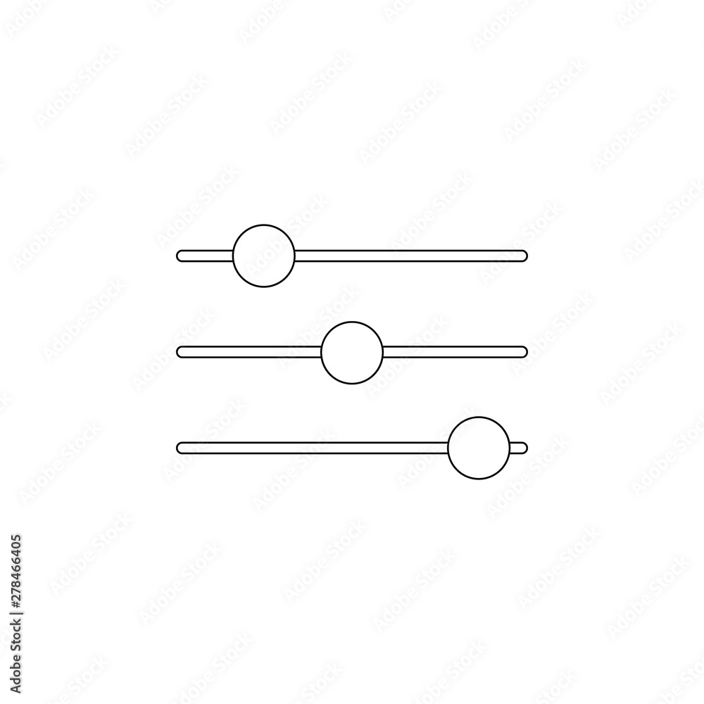 Aufkleber colored equalizer icon. element of web for mobile concept and web apps icon. outline, thin line icon