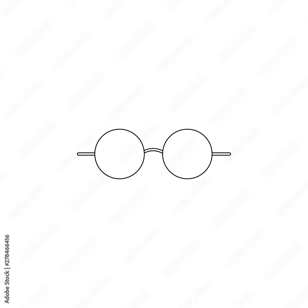Aufkleber colored glasses icon. element of web for mobile concept and web apps icon. outline, thin line icon f