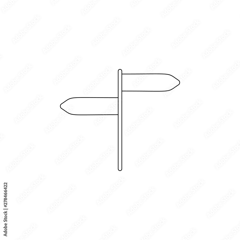 Aufkleber colored road route icon. element of web for mobile concept and web apps icon. outline, thin line ico