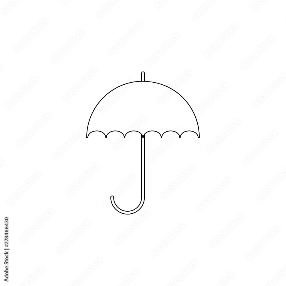 Poster colored umbrella icon. element of web for mobile concept and web apps icon. outline, thin line icon 