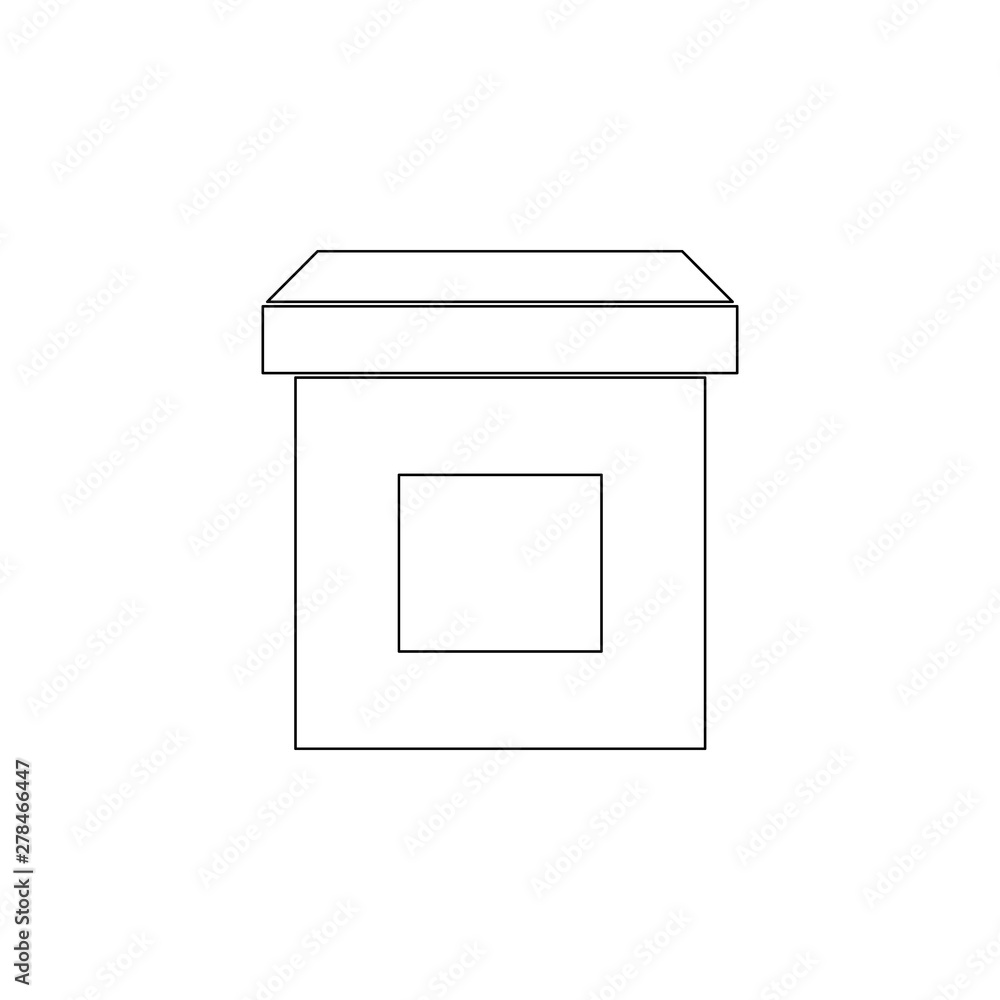 Poster colored box icon. element of web for mobile concept and web apps icon. outline, thin line icon for w