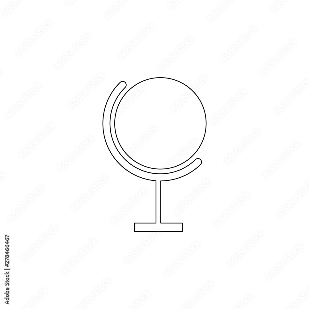 Poster colored globe icon. element of web for mobile concept and web apps icon. outline, thin line icon for