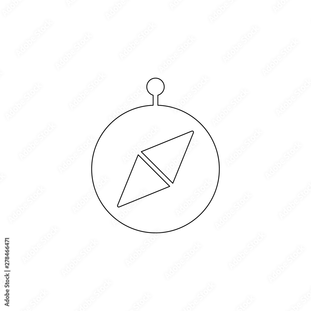 Aufkleber colored compass icon. element of web for mobile concept and web apps icon. outline, thin line icon f