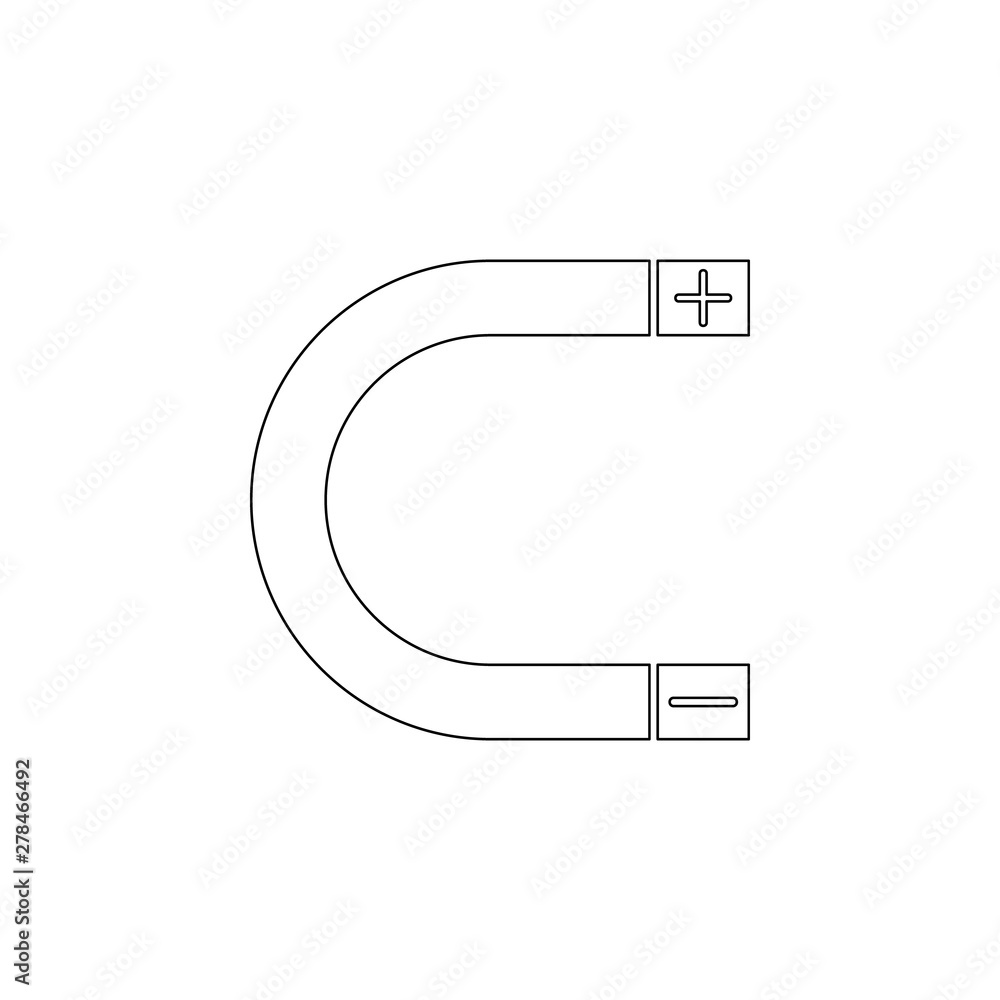 Poster colored magnet icon. element of web for mobile concept and web apps icon. outline, thin line icon fo