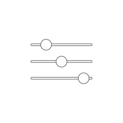 Colored equalizer icon. Element of web for mobile concept and web apps icon. Outline, thin line icon for website design and development, app development