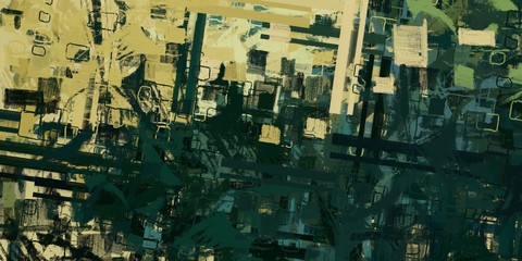 Crazy sketch random pattern. Chaos and variety. Modern art drawing painting. 2d illustration. Digital texture wallpaper. Artistic sketch draw backdrop material.