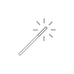 Colored magic wand icon. Element of web for mobile concept and web apps icon. Outline, thin line icon for website design and development, app development