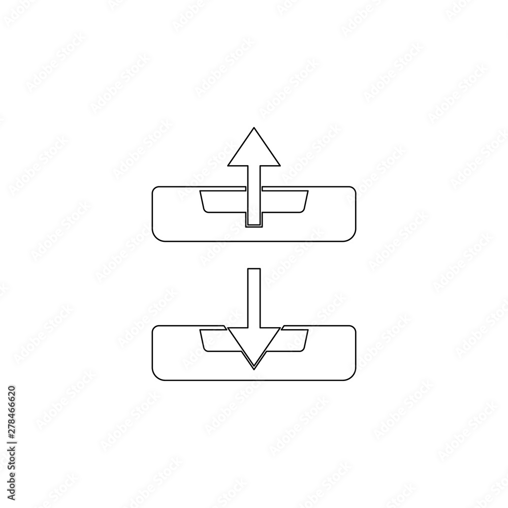 Poster colored import export icon. element of web for mobile concept and web apps icon. outline, thin line 