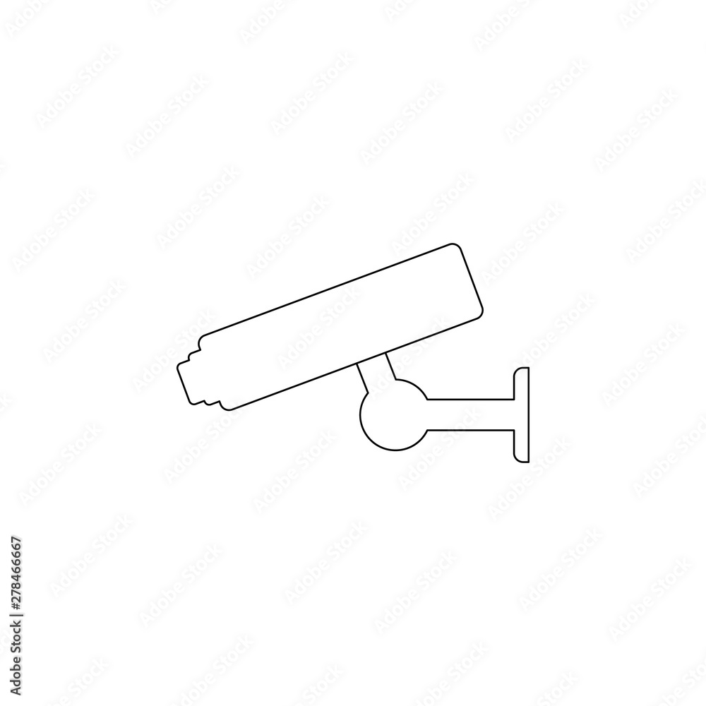 Aufkleber Colored cctv icon. Element of web for mobile concept and web apps icon. Outline, thin line icon for website design and development, app development