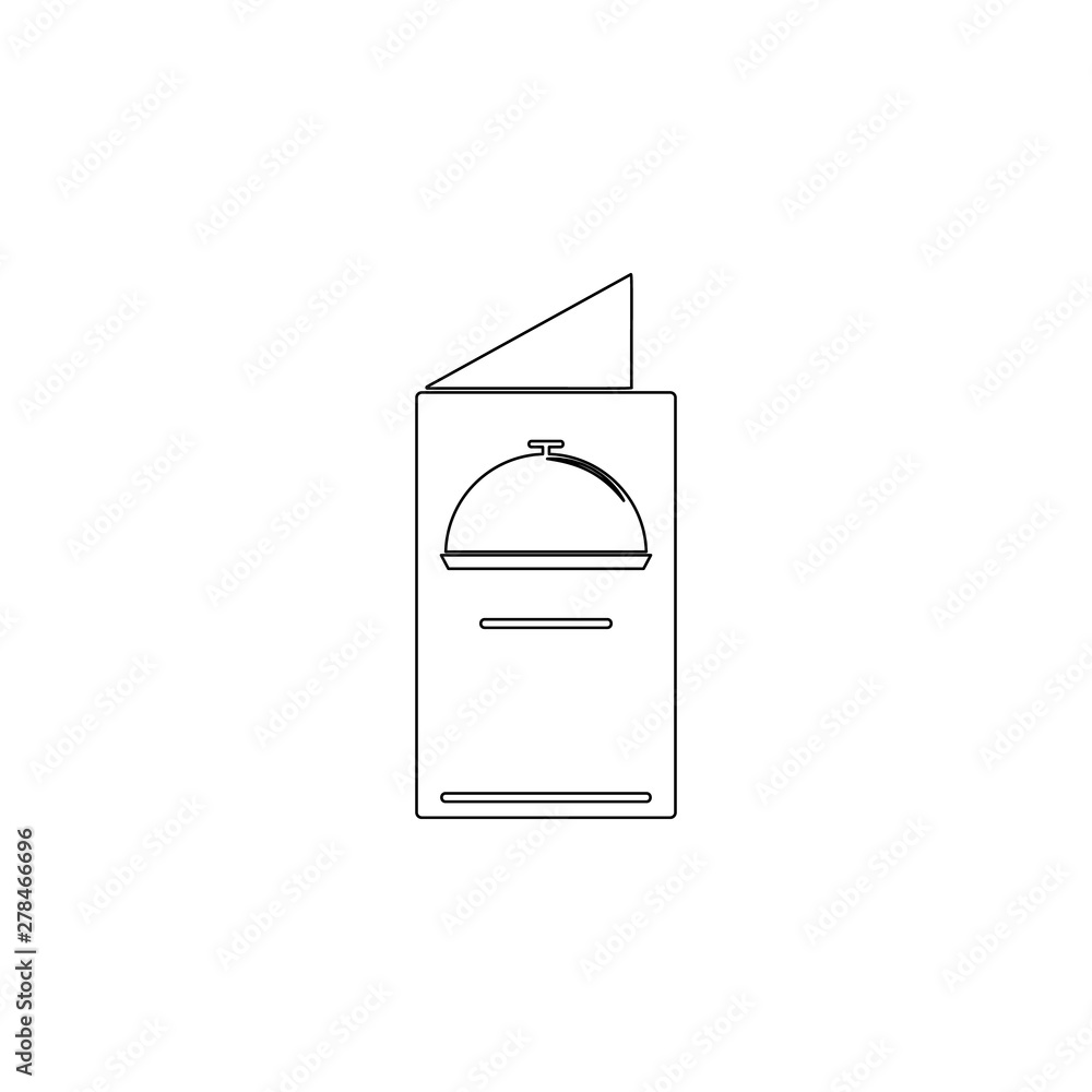 Poster colored restaurant menu icon. element of web for mobile concept and web apps icon. outline, thin lin
