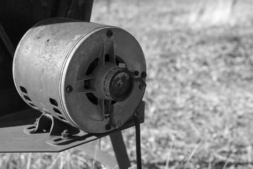 Old electric motor for pump