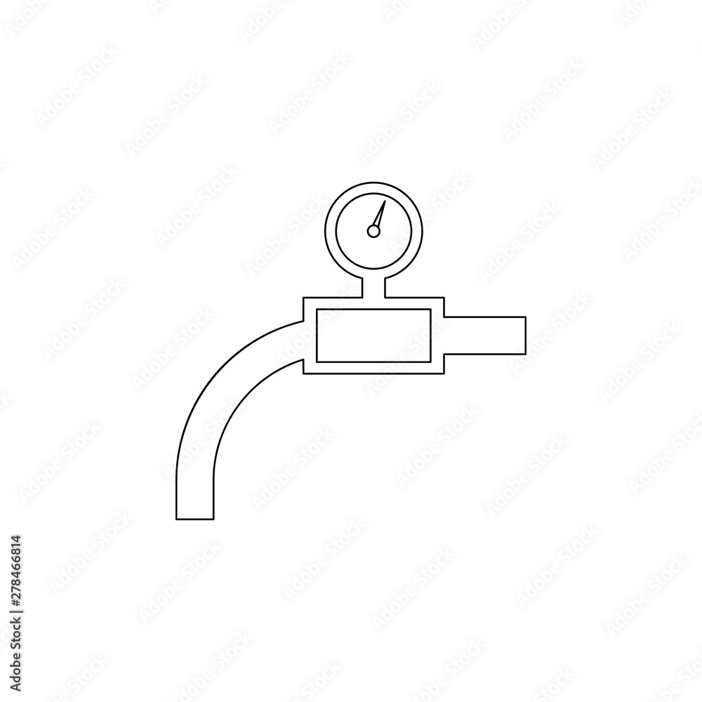 Aufkleber colored pressure indicator icon. element of web for mobile concept and web apps icon. outline, thin 